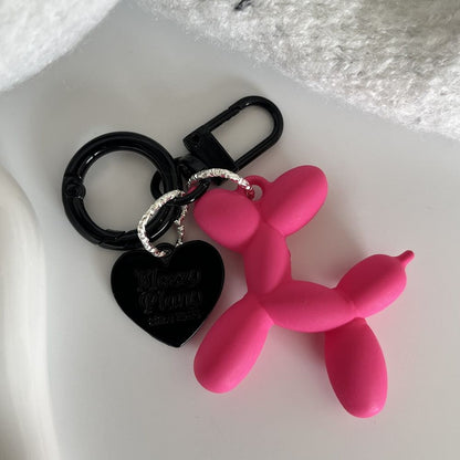 Neon BlackPink Balloon Dog Design Bag KeyChain |Pendant Schoolbag Hanging Decoration K38