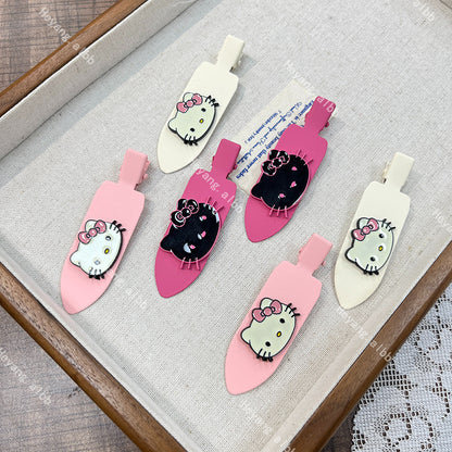 Kitty Basic Hair Clip |Hair Snap Clip |Hair Barrette |Duckbill Hairpin 2pcs A284