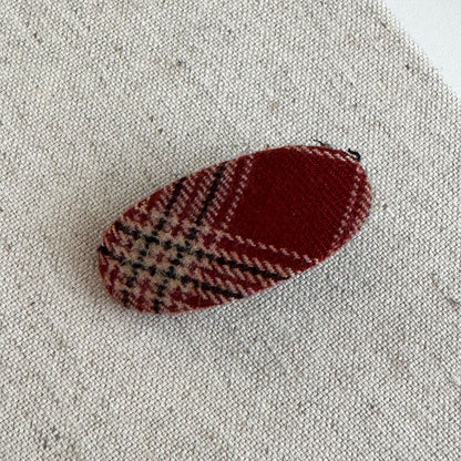 Plaid Charm Hair Clip |Hair Snap Clip |Hair Barrette |Duckbill Hairpin A36