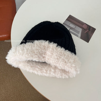 Cozy Plush Winter Cashmere Knit Beanie Hat |Stretch Ribbed Beanie Hat M17