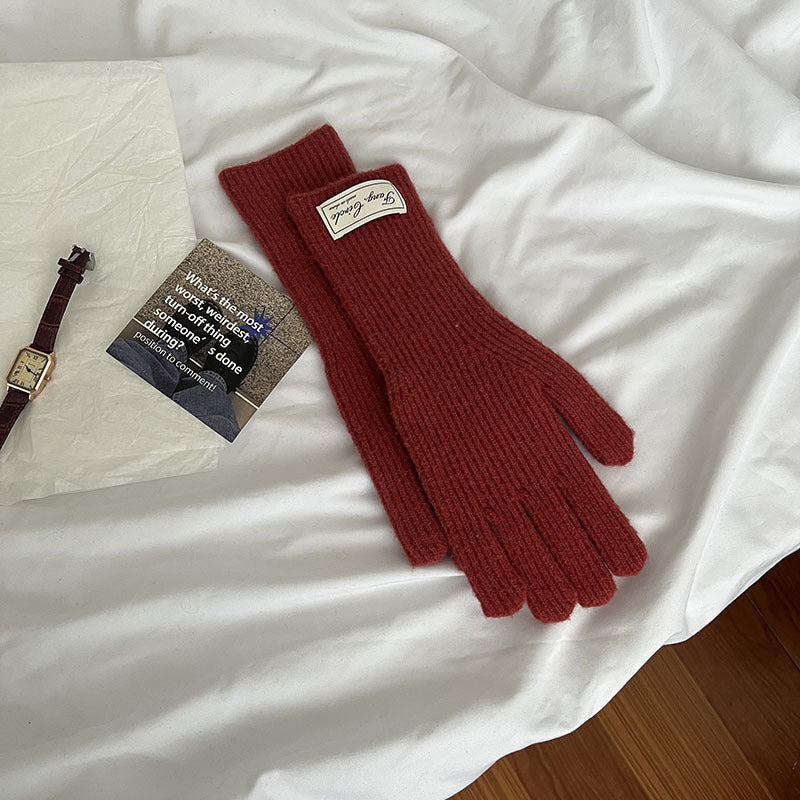 Cozy Winter Cashmere Glove |Soft Thick Solid Color Gloves |Warm Knitted Gloves G4