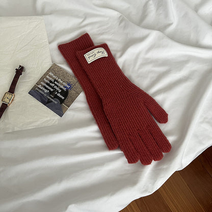 Cozy Winter Cashmere Glove |Soft Thick Solid Color Gloves |Warm Knitted Gloves G4