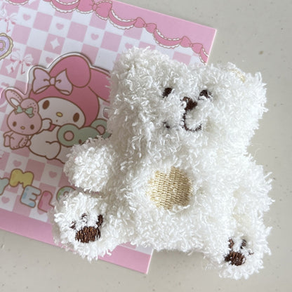 Plush Cuddly Bear Bunny Kitty Hair Clip |Hair Snap Clip |Hair Barrette |Duckbill Hairpin A252