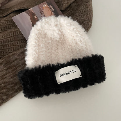 Cozy Plush Winter Cashmere Knit Beanie Hat |Stretch Ribbed Beanie Hat M15