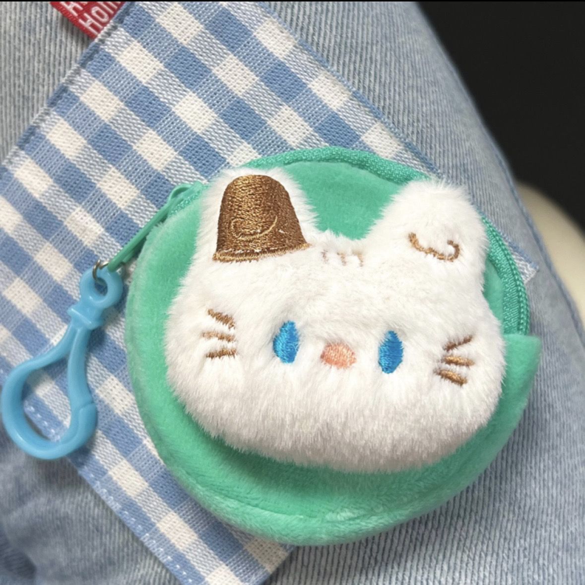 Fluffy Kitty Mini Bags | Pouch Keychain Wallet| Cosmetic Bag | Airpods Bag Coin Purse B21