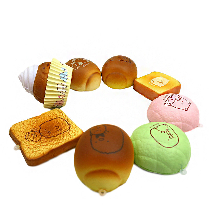 Kirby Toast Bun Squishy| Slow Rising Soft Squishy|Squeeze Stress Toy S125