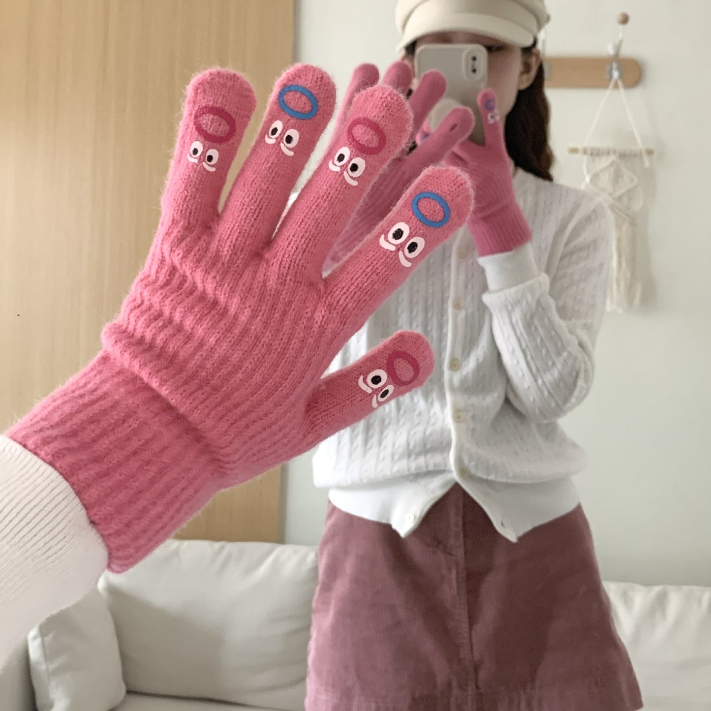 Cozy Cute Winter Cashmere Glove |Soft Thick Solid Color Gloves |Warm Knitted Gloves G9