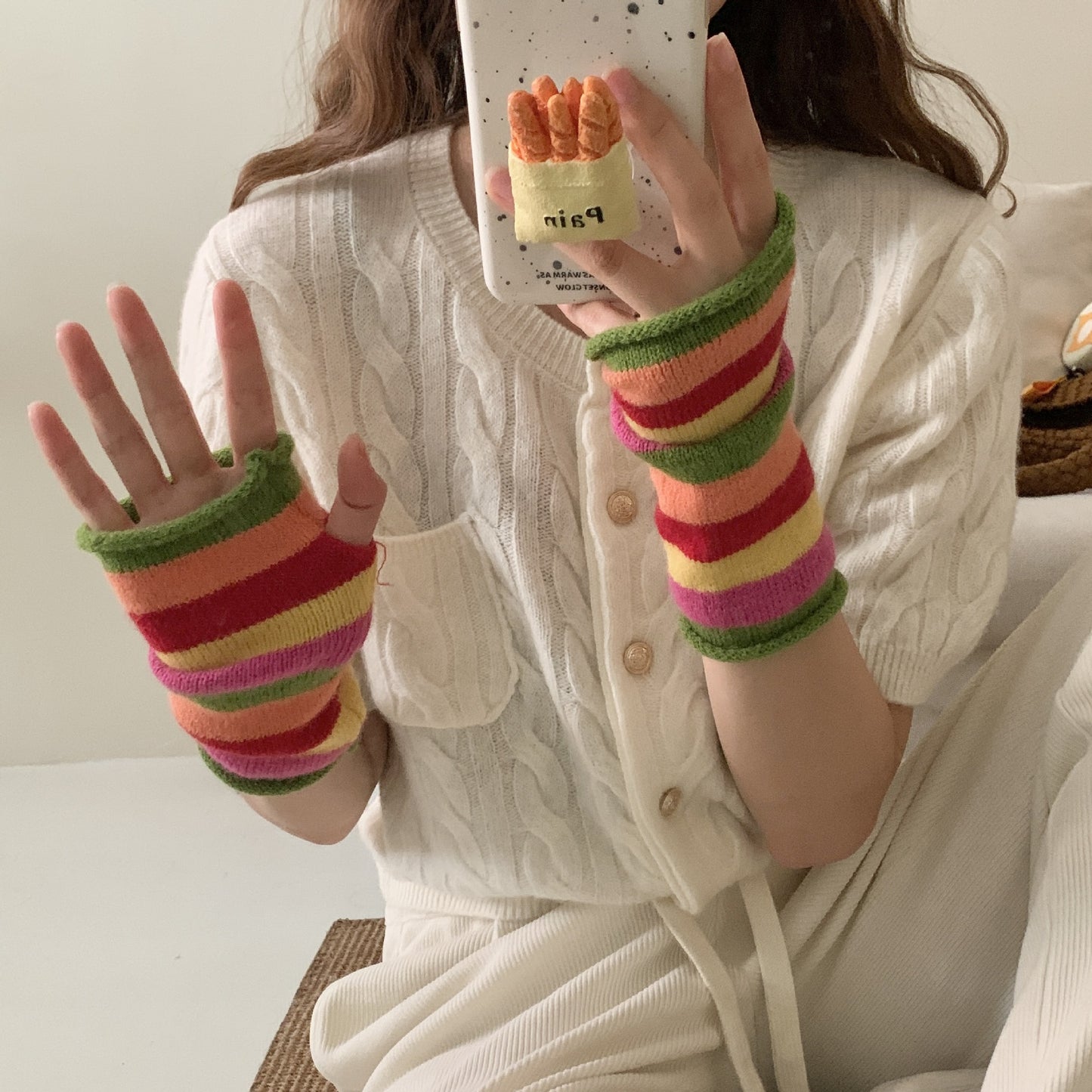 Cozy Cut-off Winter Cashmere Glove |Soft Thick Solid Color fingerless Gloves |Warm Knitted Gloves G16