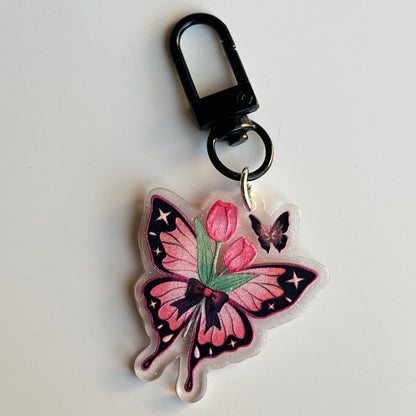 Acrylic Butterfly KeyChain |Pendant Schoolbag Hanging Decoration K42