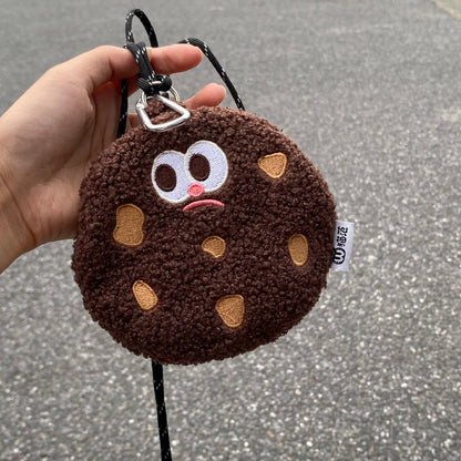 Cartoon Cookies Design Bag KeyChain |Biscuit Pendant Plush Schoolbag Hanging Decoration Gift K20