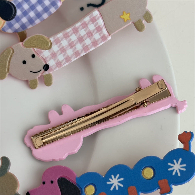 Adorable Puppy Hair Clip |Dog Hair Snap Clip |Dachshund Hair Barrette |Duckbill Hairpin A15