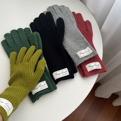 Cozy Winter Cashmere Glove |Soft Thick Solid Color Gloves |Warm Knitted Gloves G4