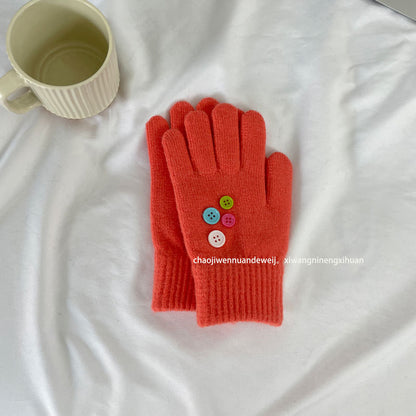 Cozy Cute Winter Cashmere Glove |Soft Thick Solid Color Gloves |Warm Knitted Gloves G22