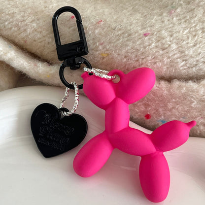 Neon BlackPink Balloon Dog Design Bag KeyChain |Pendant Schoolbag Hanging Decoration K38