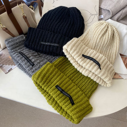 Cozy Warm Winter Cashmere Knit Beanie Hat |Stretch Ribbed Beanie Hat M19