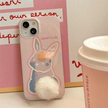 Fuzzy  Bunny iPhone Case L43