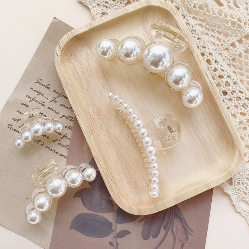 Pearl Hair Clip |Hair Claw |Hair Barrette |Duckbill Hairpin A79