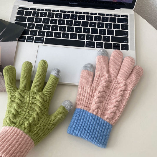 Cozy Cute Winter Cashmere Glove |Soft Thick Solid Color Gloves |Warm Knitted Gloves G23