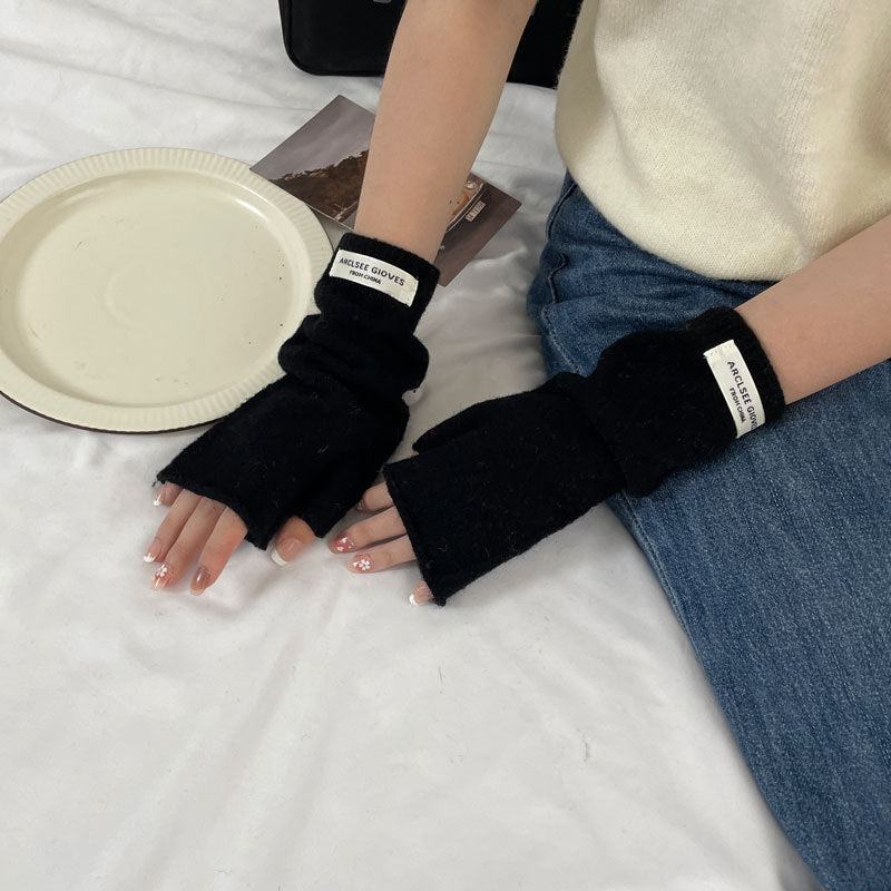 Cozy Cut-off Winter Cashmere Glove |Soft Thick Solid Color fingerless Gloves |Warm Knitted Gloves G15