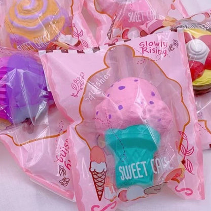 IceCream Cake Squishy| Slow Rising Soft Squishy|Squeeze Stress Toy S123