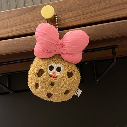 Cartoon Cookies Design Bag KeyChain |Biscuit Pendant Plush Schoolbag Hanging Decoration Gift K20