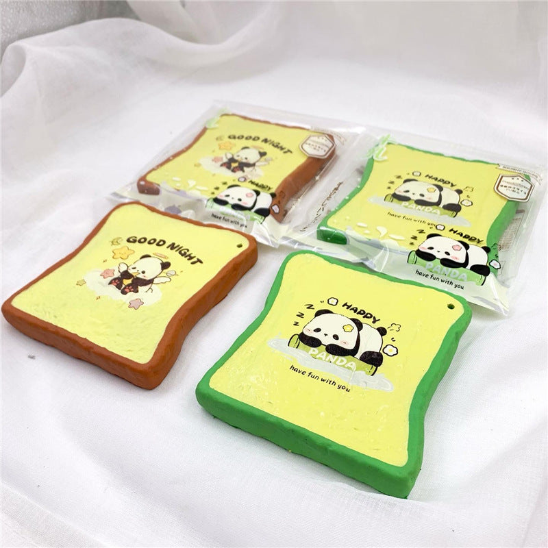 Crayon Shin-chan toast Panda Toast Mochi Slow Rising Soft Squishy|Squeeze Stress Toy S45 S46 S48 S49