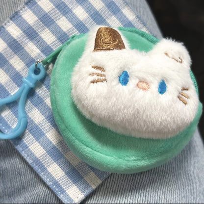 Fluffy Kitty Mini Bags | Pouch Keychain Wallet| Cosmetic Bag | Airpods Bag Coin Purse B21