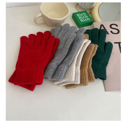 Cozy Winter Cashmere Glove |Soft Thick Solid Color Gloves |Warm Knitted Gloves G7