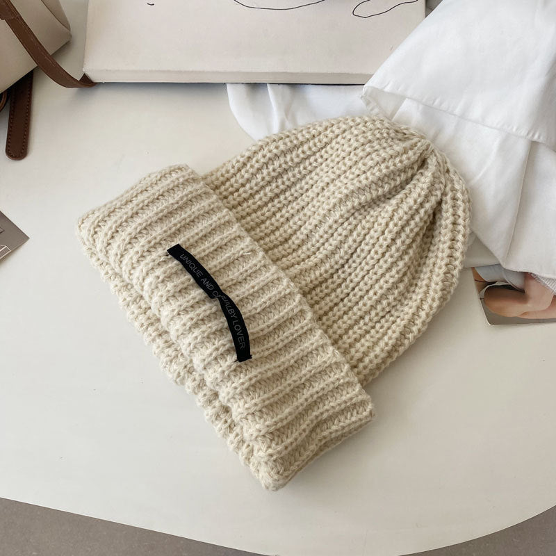 Cozy Warm Winter Cashmere Knit Beanie Hat |Stretch Ribbed Beanie Hat M19