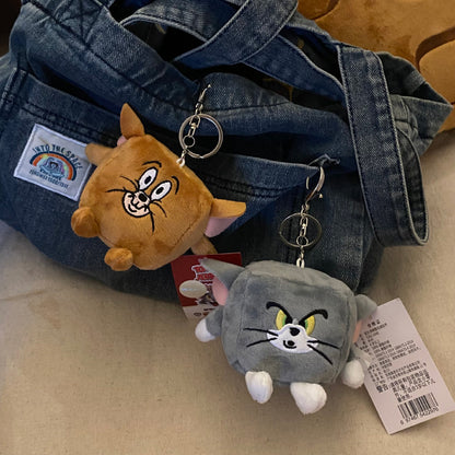 Cute Cartoon Jerry Design Bag KeyChain |Pendant Plush Schoolbag Hanging Decoration |Gift for Boys and Couples K4