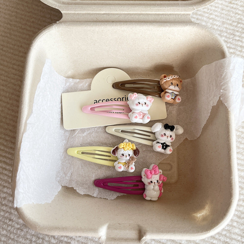 Enamel Cartoon Hair Clip|Hair Slide|Hair Barrette |Duckbill Hairpin 2pcs A210