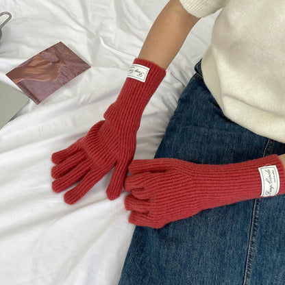 Cozy Winter Cashmere Glove |Soft Thick Solid Color Gloves |Warm Knitted Gloves G4