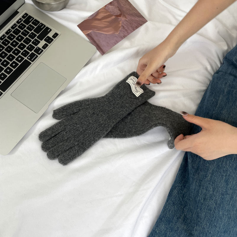 Cozy Winter Cashmere Glove |Soft Thick Solid Color Gloves |Warm Knitted Gloves G4