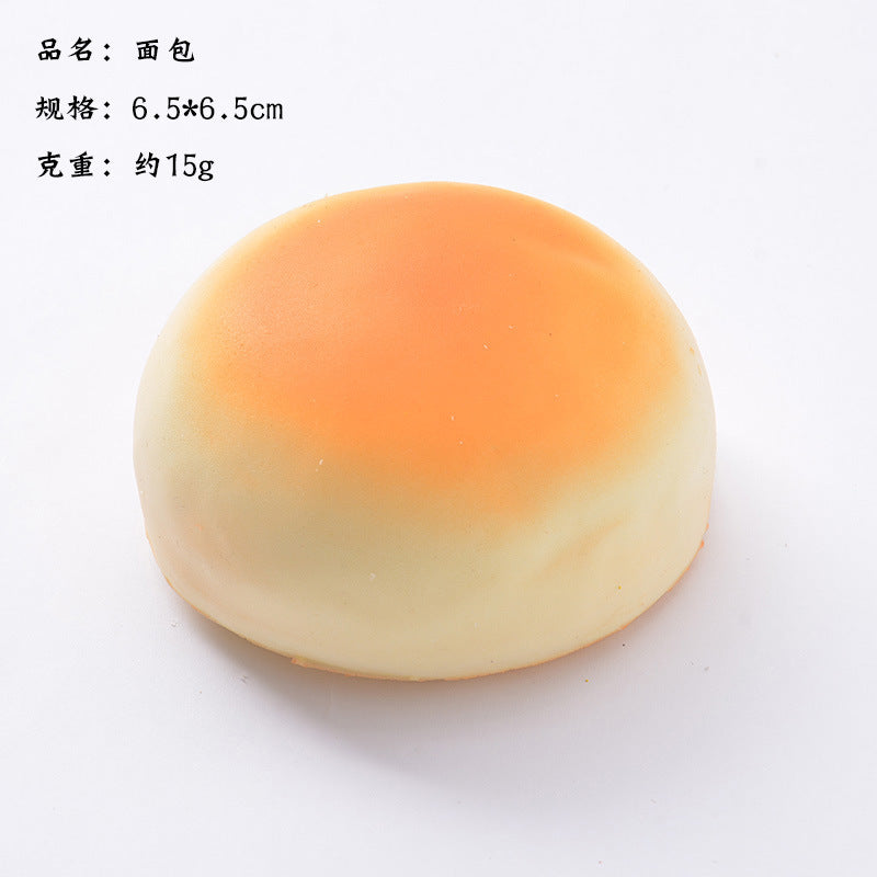 Bun Toast Egg Tart Hamburger Croissant Donut| Slow Rising Soft Squishy|Squeeze Stress Toy S95