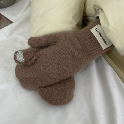 Cozy Winter Cashmere Glove |Soft Thick Solid Color Gloves |Warm Knitted Gloves G12