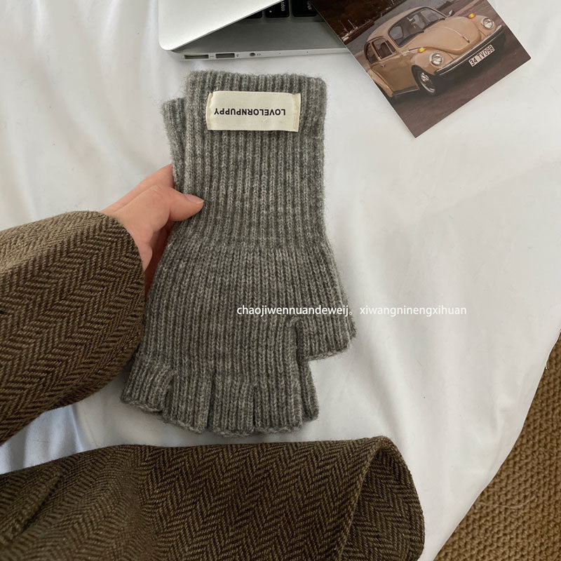 Cozy Cut-off Winter Cashmere Glove |Soft Thick Solid Color fingerless Gloves |Warm Knitted Gloves G6