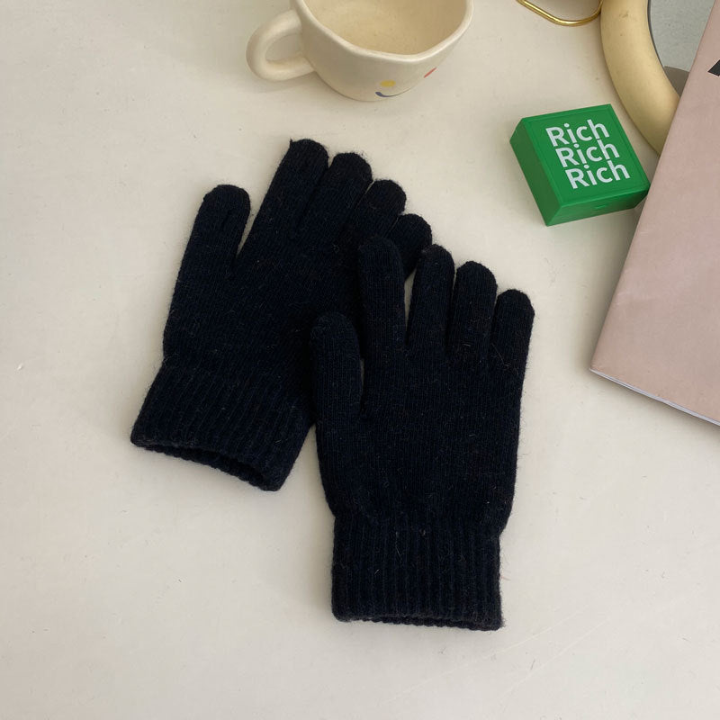 Cozy Winter Cashmere Glove |Soft Thick Solid Color Gloves |Warm Knitted Gloves G7