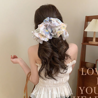 Flowy Chiffon Hair Clip |Hair Claw |Hair Barrette |Duckbill Hairpin A146