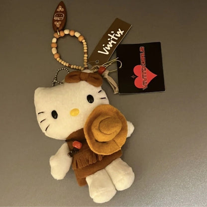 Cowboy Kitty Bag KeyChain |Pendant Schoolbag Hanging Decoration K64