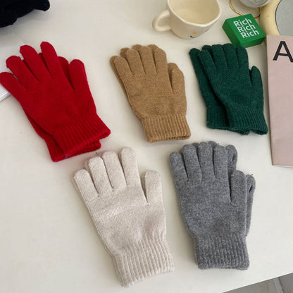 Cozy Winter Cashmere Glove |Soft Thick Solid Color Gloves |Warm Knitted Gloves G7