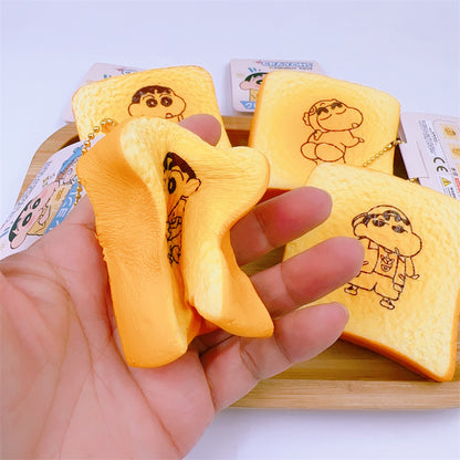 Crayon Shin-chan toast Panda Toast Mochi Slow Rising Soft Squishy|Squeeze Stress Toy S45 S46 S48 S49