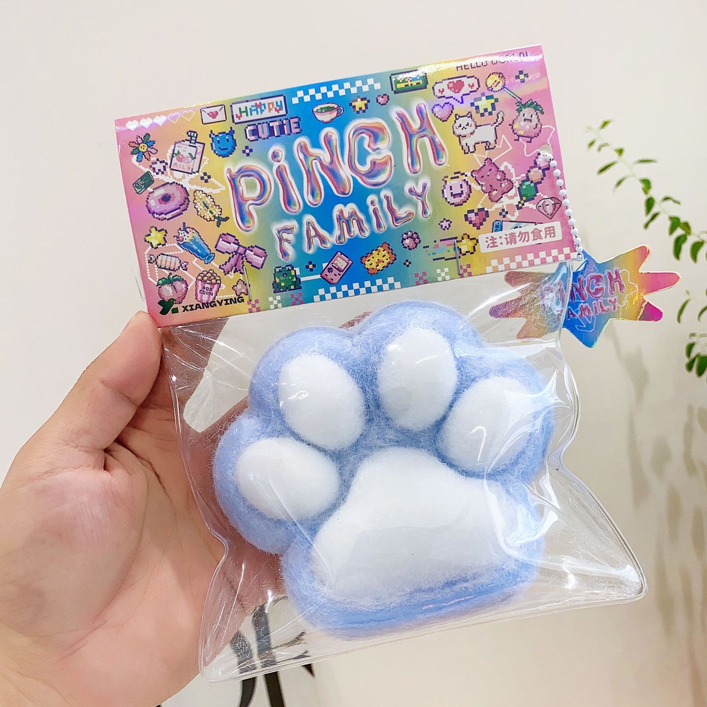 Furry Kitty Paw| Slow Rising Soft Squishy|Squeeze Stress Toy S5