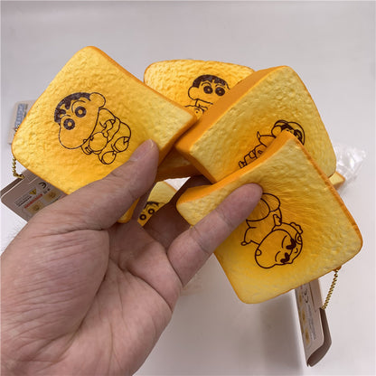 Crayon Shin-chan toast Panda Toast Mochi Slow Rising Soft Squishy|Squeeze Stress Toy S45 S46 S48 S49