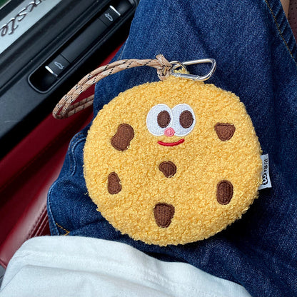 Cartoon Cookies Design Bag KeyChain |Biscuit Pendant Plush Schoolbag Hanging Decoration Gift K20