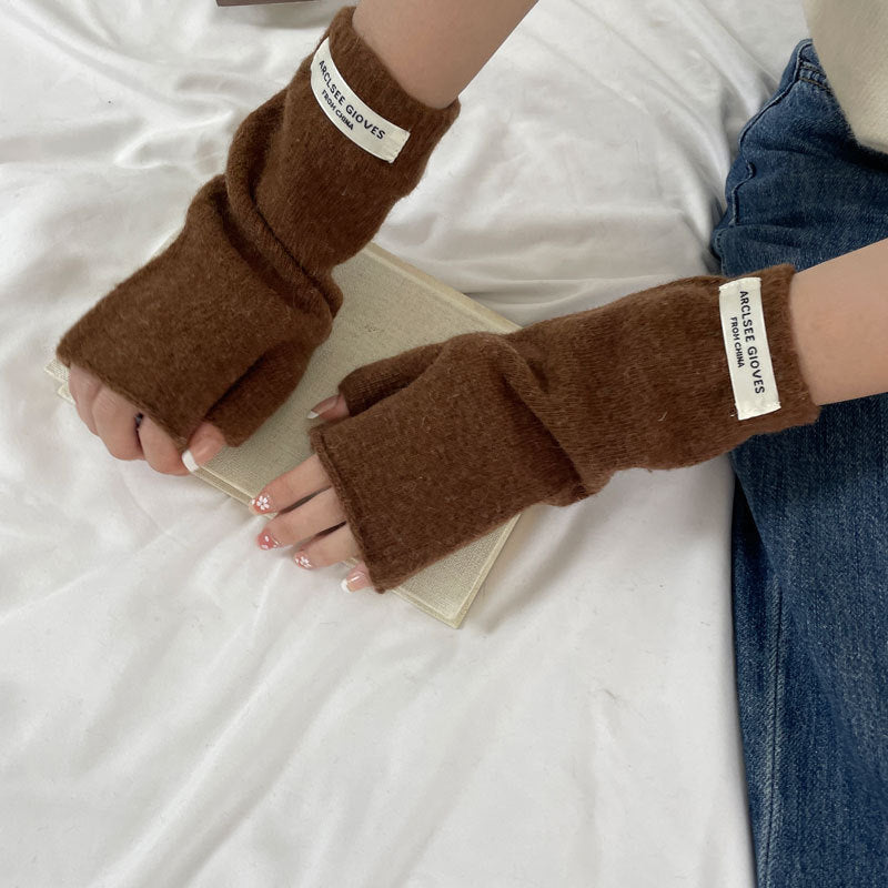 Cozy Cut-off Winter Cashmere Glove |Soft Thick Solid Color fingerless Gloves |Warm Knitted Gloves G15