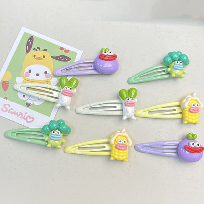 Cute vegetables Hair Clip |Hair Snap Clip |Hair Barrette |Duckbill Hairpin 2pcs A209