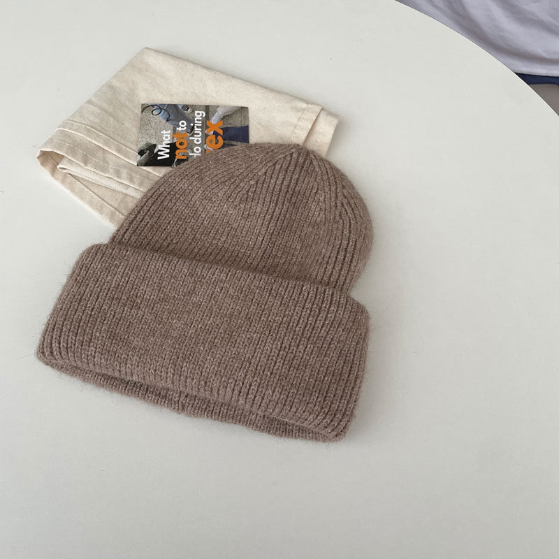 Cozy Winter Cashmere Knit Beanie Hat |Stretch Ribbed Beanie Hat M5