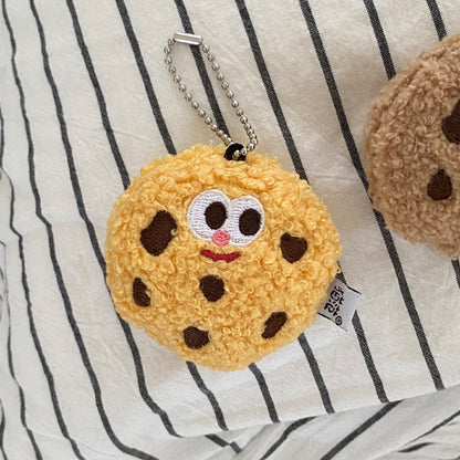 Cartoon Cookies Design Bag KeyChain |Biscuit Pendant Plush Schoolbag Hanging Decoration Gift K20