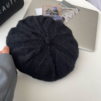 Classic Slouchy Beret | Wool Knitted Warm Hat M8