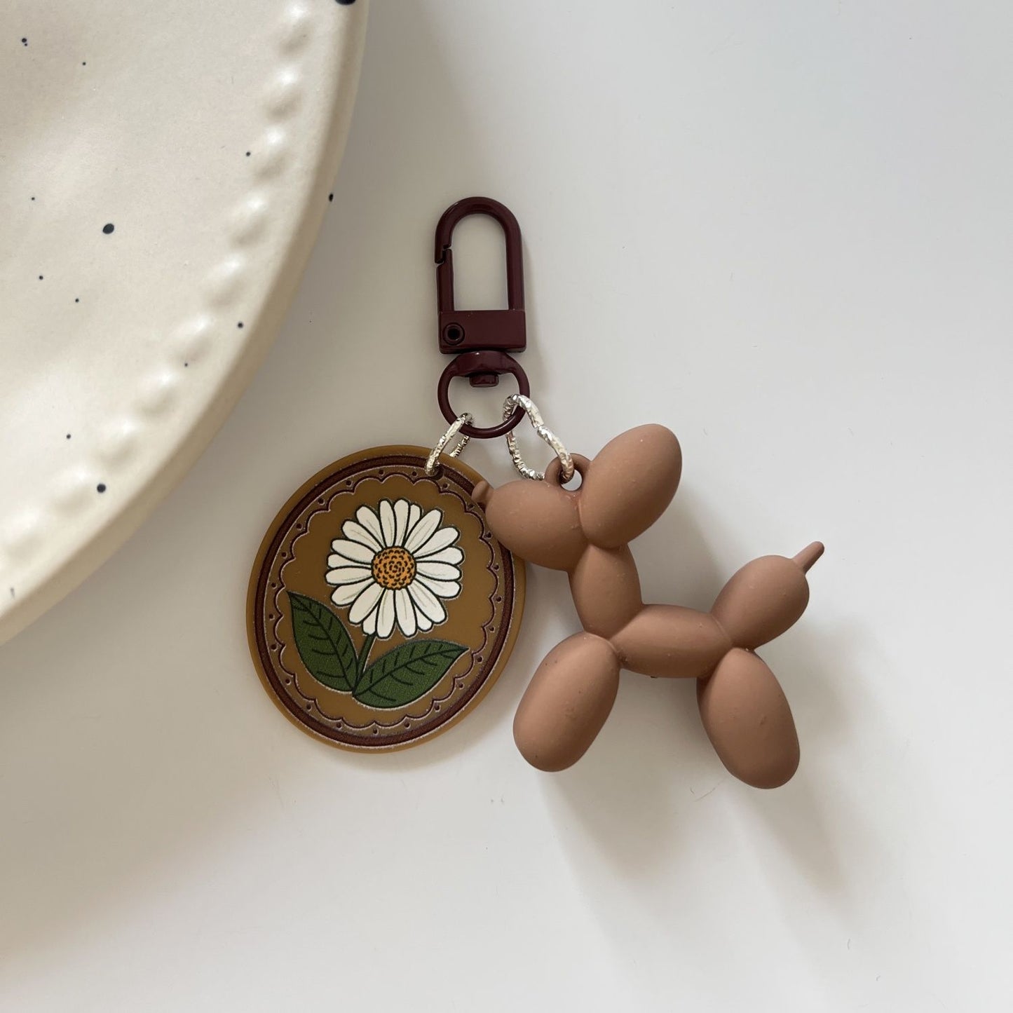 Matte Balloon Dog Design Bag KeyChain |Pendant Schoolbag Hanging Decoration K37